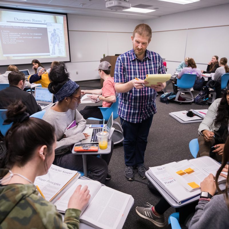 Picture of instructor teaching class