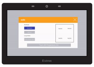 Zeanah control panel enable master mode screen.