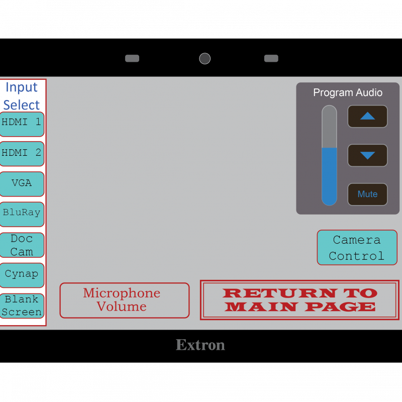 Extron Style 2 Large Sub Screen 1