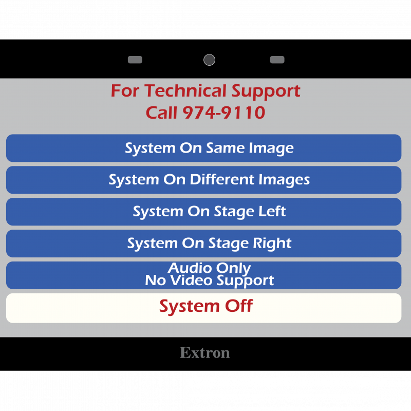 Extron Style 3 Large Main Screen_