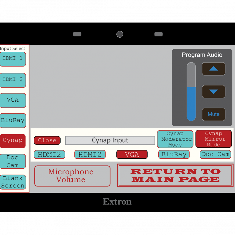 Extron Style 4 Sub Screen 1