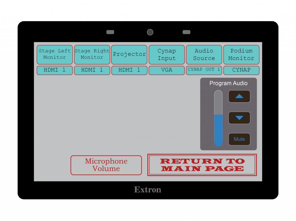 Extron Style 4 Sub Screen 2