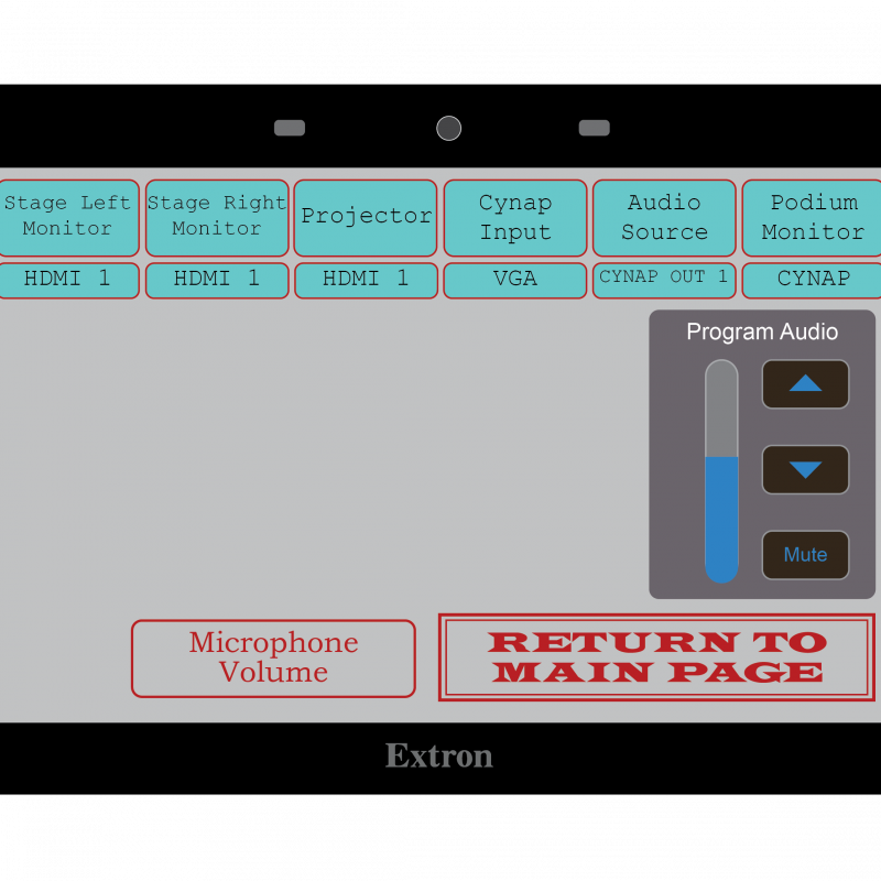 Extron Style 4 Sub Screen 2