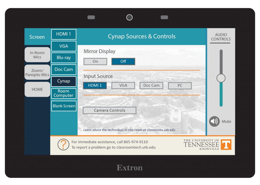 Control Panel Style 1 with Room Computer