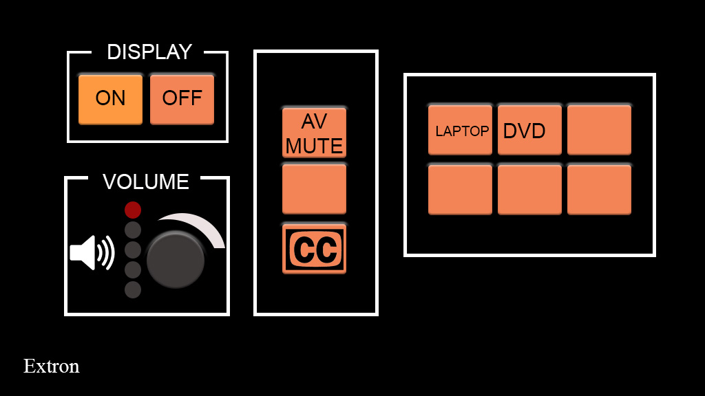 view of wall panel in Ayres 405 with display on highlighted.