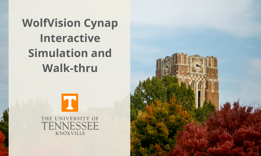 graphic for wolfvision cynap interactive simulation and walk-thru